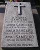Grave of Aleksander (d. in 1936), Janina (d. in 1910), Maria (d. in 1912) and Anna (d. in 1964) Sameko